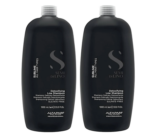Alfaparf Semi Di Lino Sublime Detoxifying Low Shampoo 1000ml (2pc)