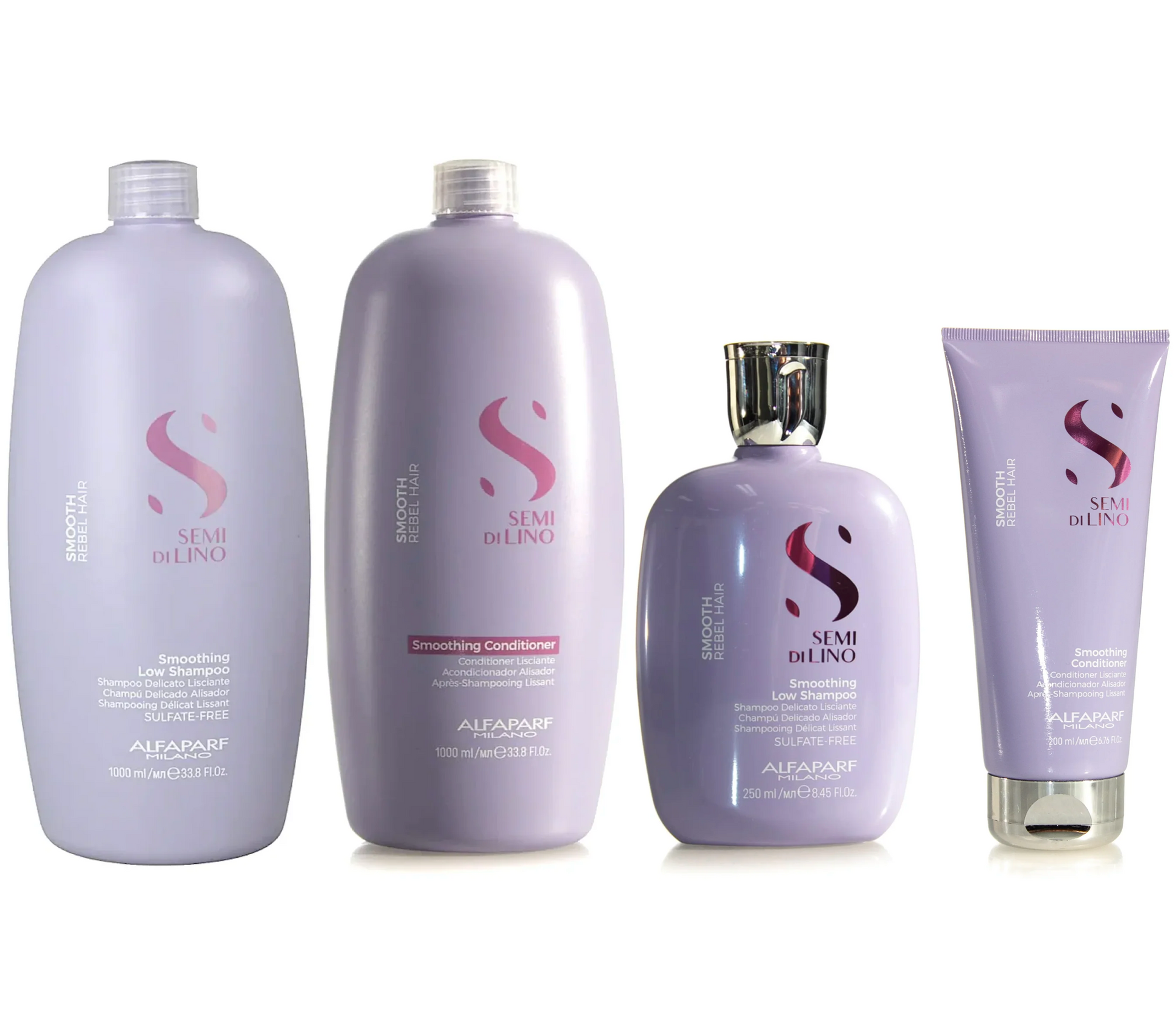 Alfaparf Milano Smooth Smoothing Shampoo & Conditioner 1L + Duo (4pc)