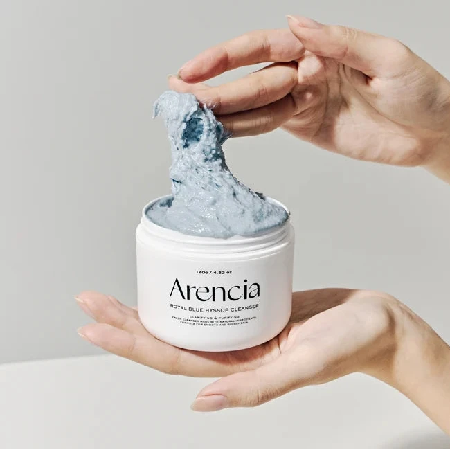 Arencia Fresh Blue Hyssop Rice Mochi Cleanser 120g