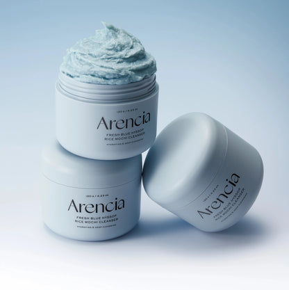 Arencia Fresh Blue Hyssop Rice Mochi Cleanser 120g