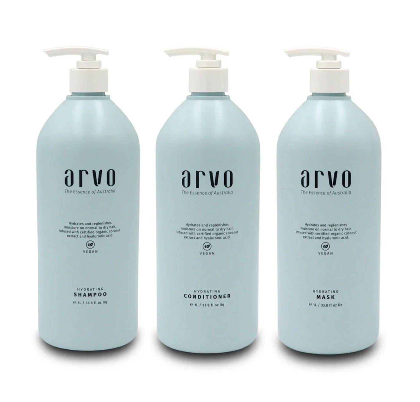Arvo Hydrating Shampoo and Conditioner 1000ml + Mask (3pc)