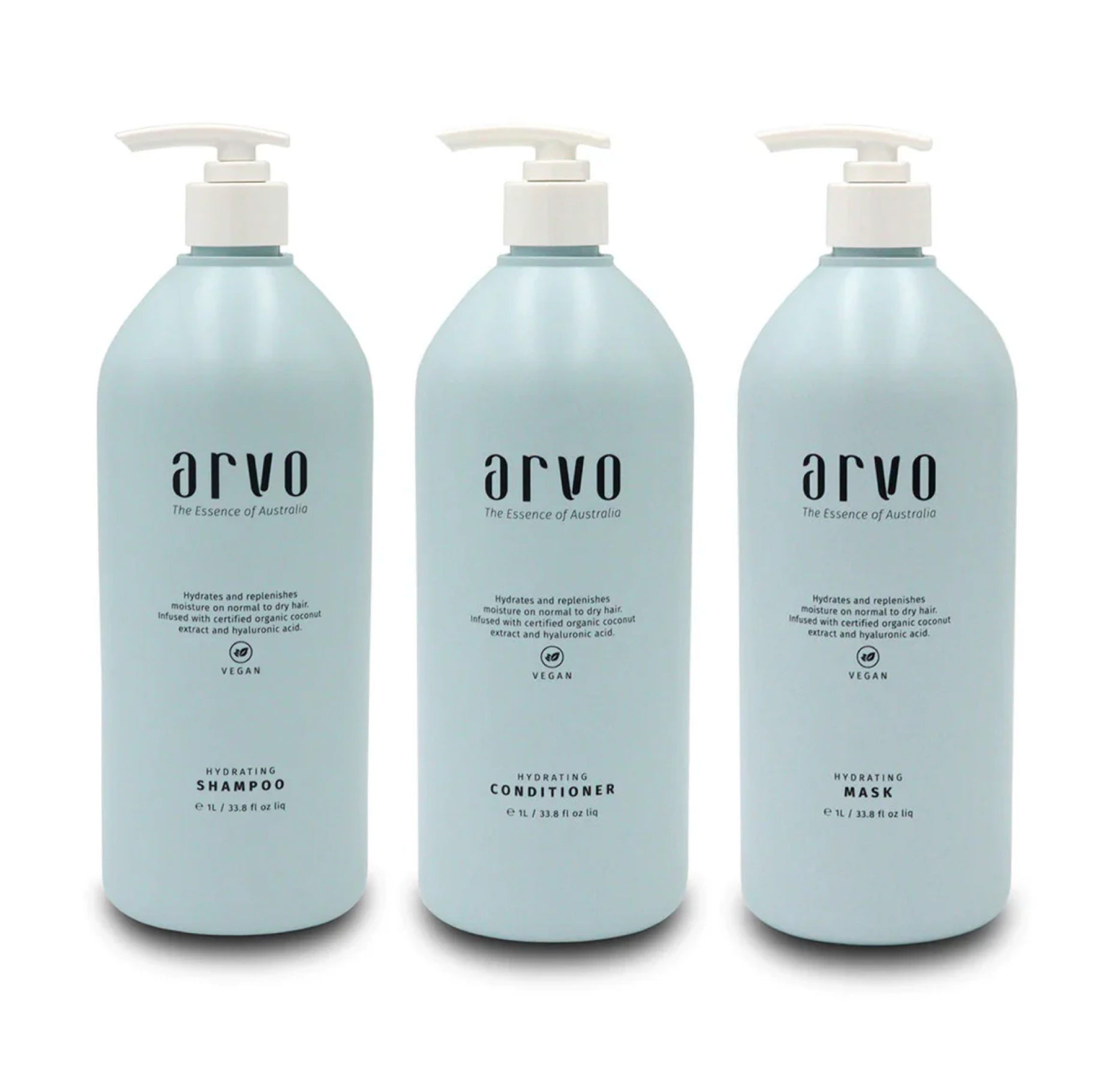 Arvo Hydrating Shampoo and Conditioner 1000ml + Mask (3pc)