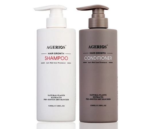 Agerios Hair Growth Anti Hair Loss Shampoo & Conditioner 520ml