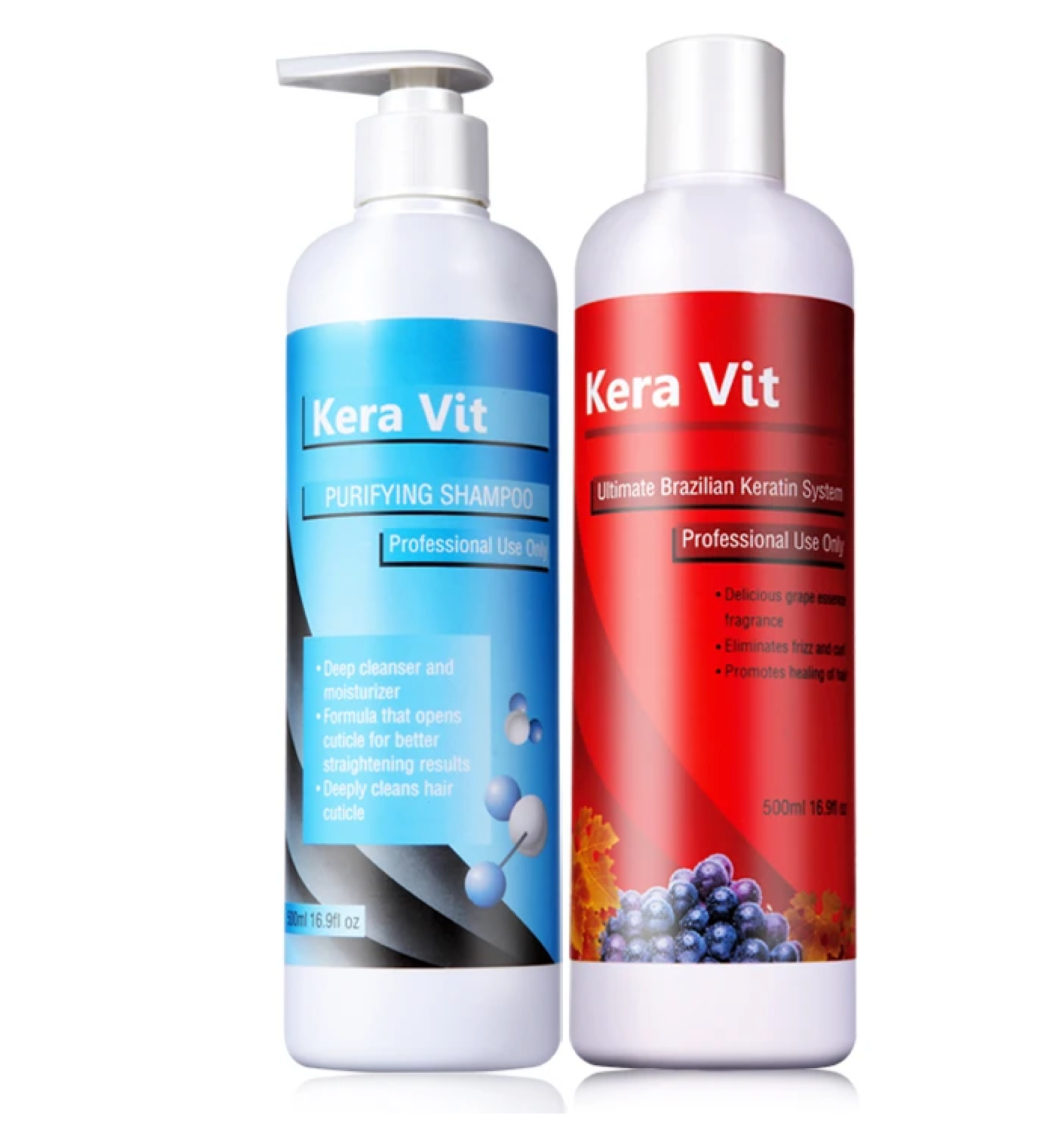 Kera Vit Ultimate Brazilian Keratin Treatment & Shampoo 500ml Duo