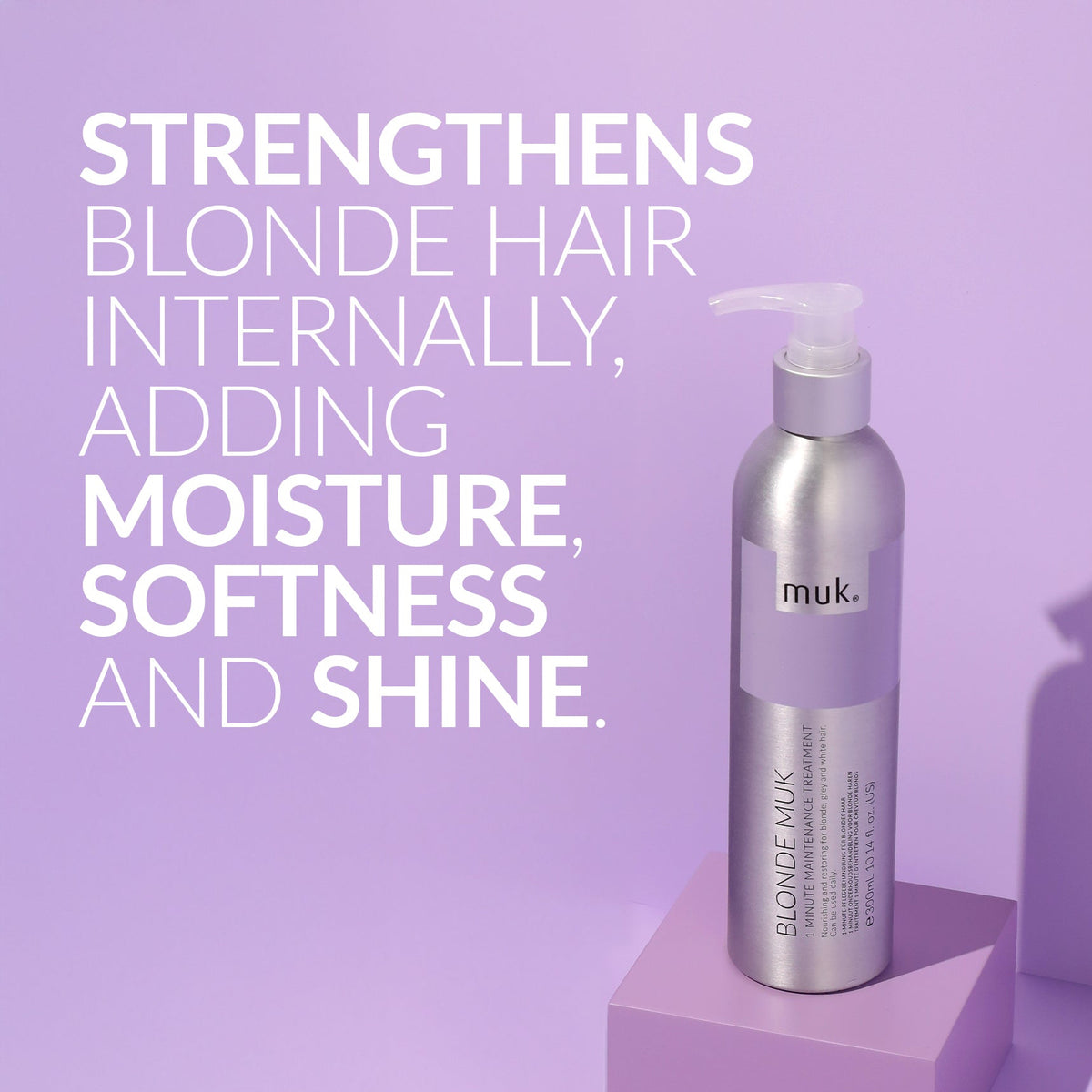 Muk Blonde Toning Shampoo and 1 Minute Maintenance Treatment 1000ml