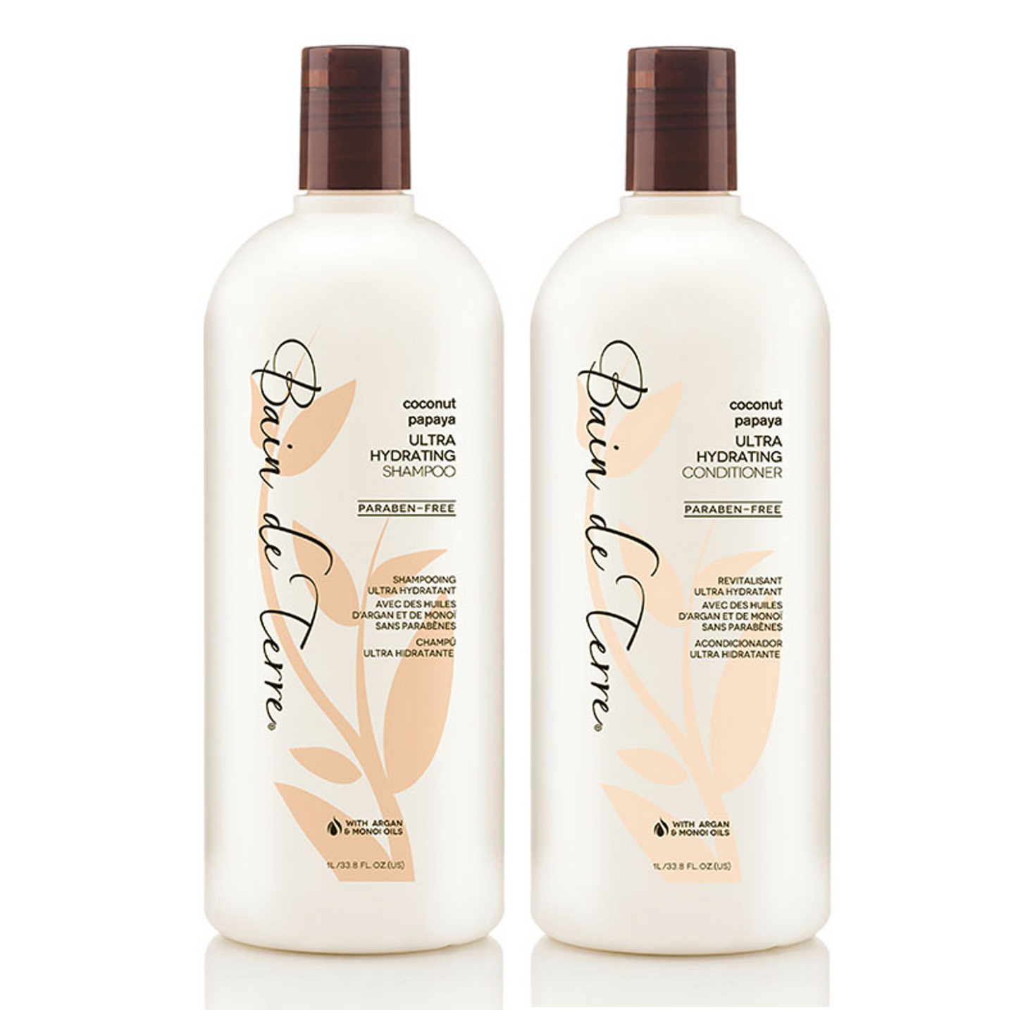 Bain de Terre Coconut Papaya Hydrating Shampoo and Conditioner 1000ml