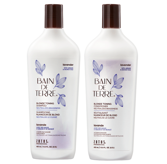 Bain de Terre Lavender Blonde Toning Shampoo and Conditioner 400ml