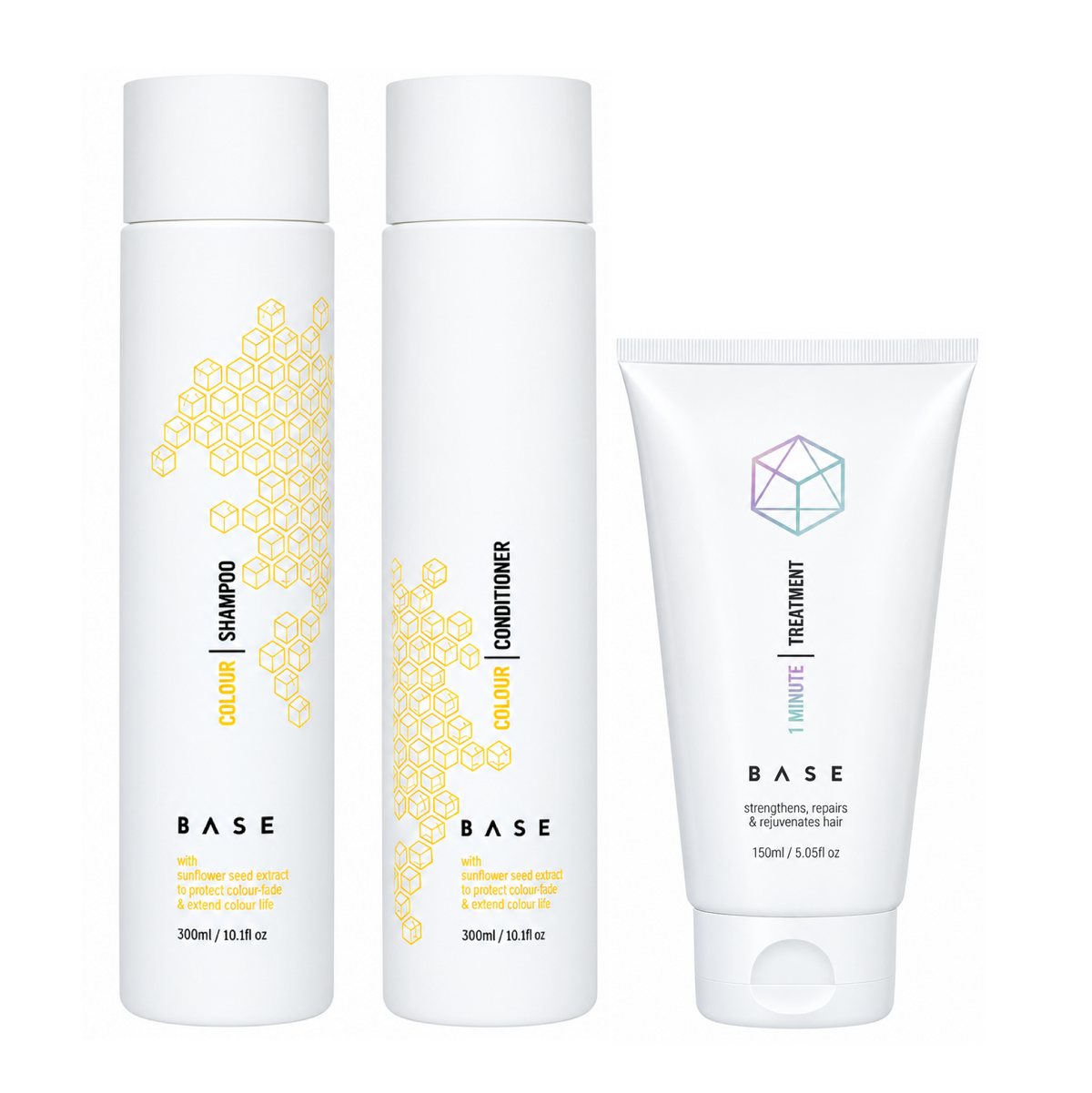 Base Colour Shampoo and Conditioner 300ml + Treatment (3pc)
