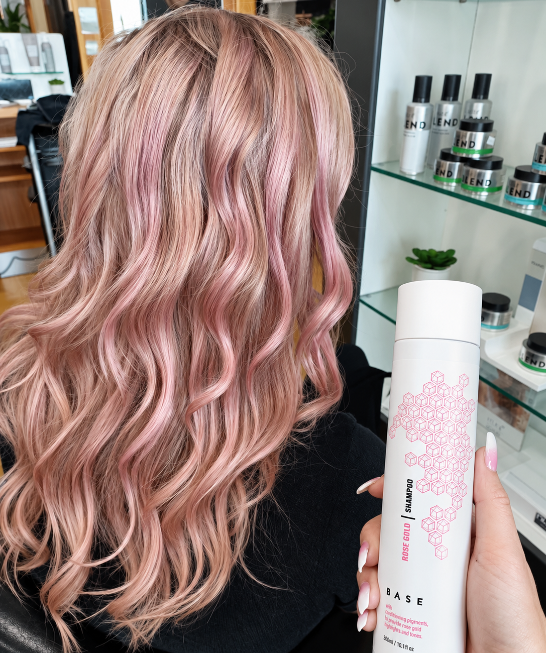 Base Rose Gold Shampoo 1000ml (2pc)