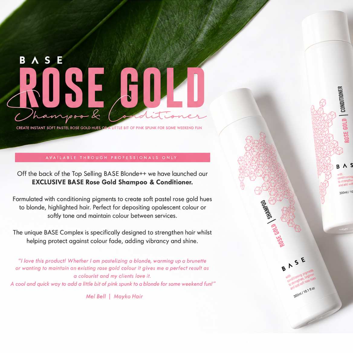 Base Rose Gold Shampoo 300ml