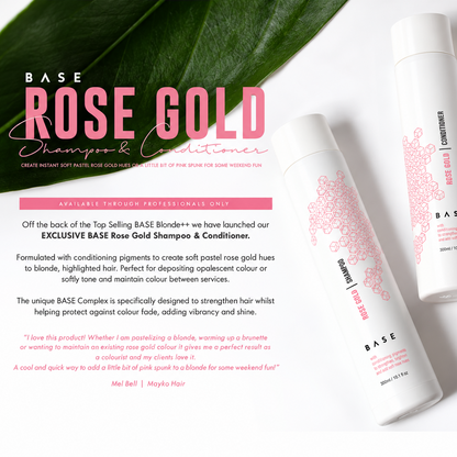 Base Rose Gold Shampoo and Conditioner 300ml