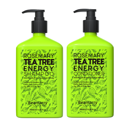 Beamarry Rosemary Tea Tree Energy Hair Growth Shampoo and Conditioner 380ml