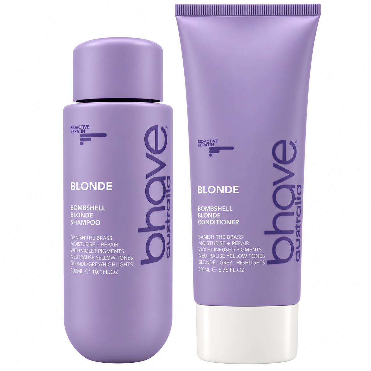 Bhave Bombshell Blonde Shampoo and Conditioner 300ml