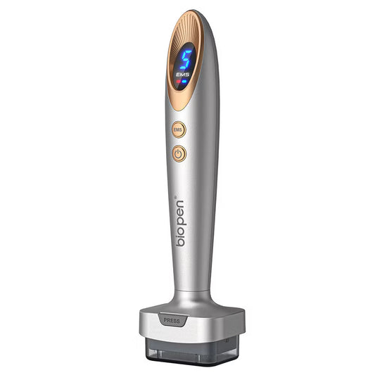 Bio Pen Aurora Bio 6 EMS Blue and Red Light Hair Growth Microneedling Stamp