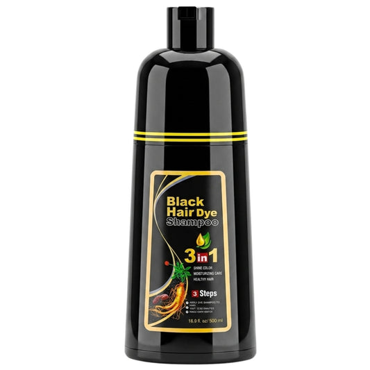 Black Hair Dye Shampoo 3 In 1 500ml