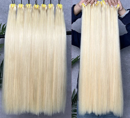 Blonde Coloured Vietnamese Super Double Drawn Straight 100% Human Hair Bundles 100g
