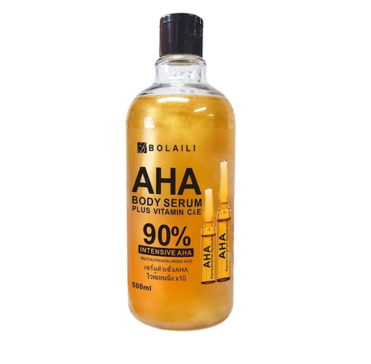 Bolaili 24K Gold AHA Body Serum Vitamin C & E 90% Intensive AHA 500ml