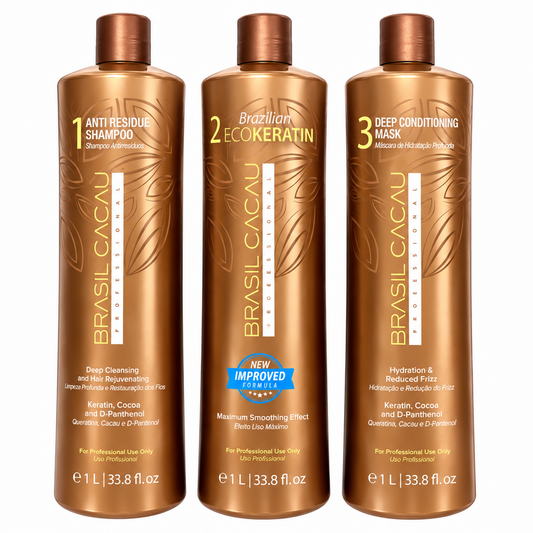 Brasil Cacau Eco Keratin Treatment Kit 1000ml (3pc)