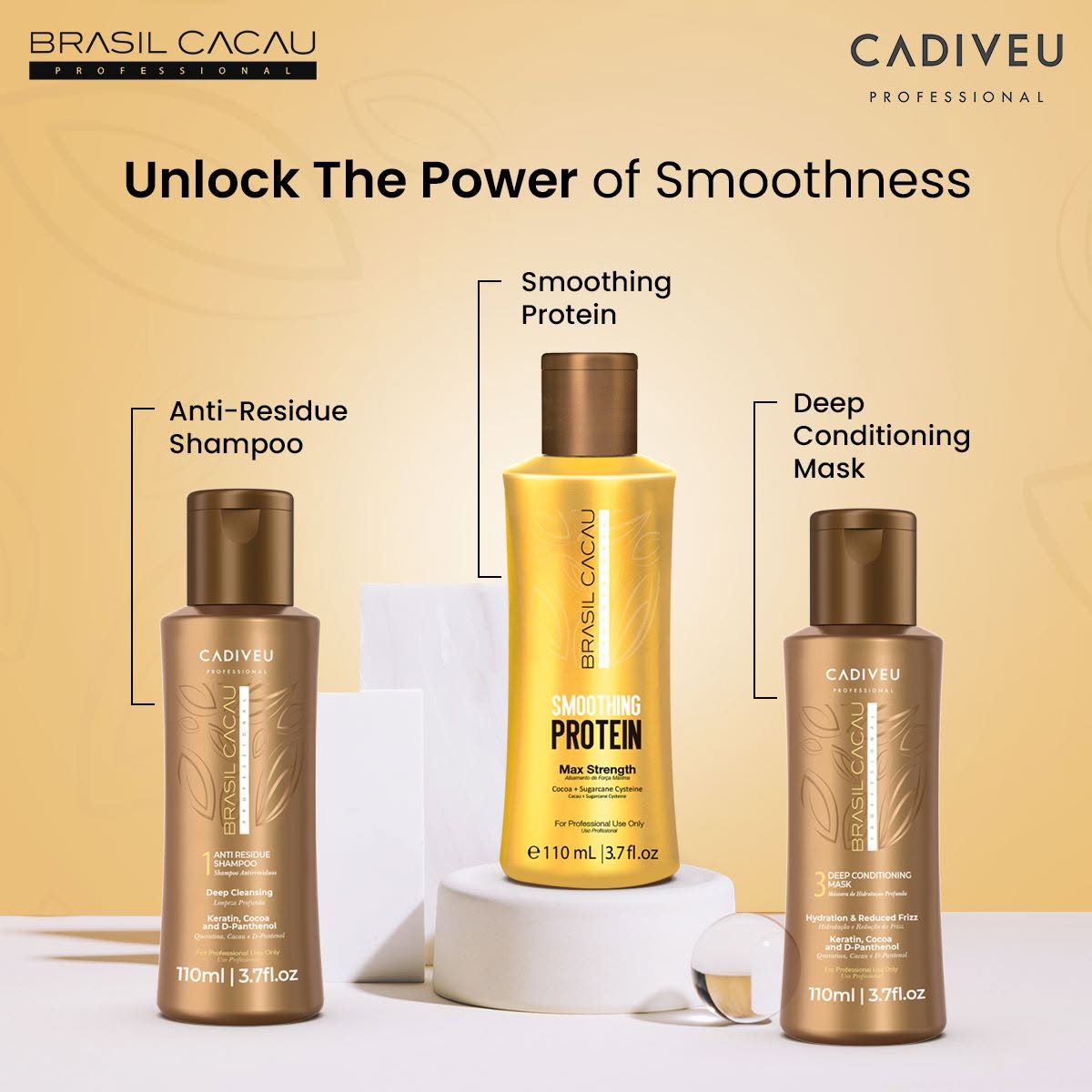Brasil Cacau Smoothing Protein Straightening Kit 110ml