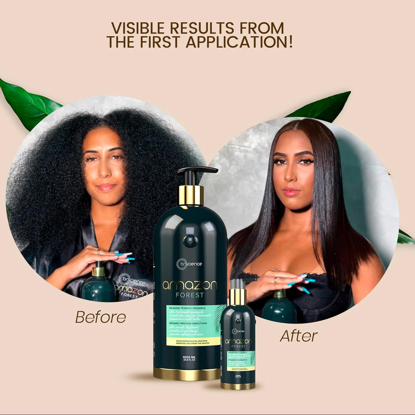 Brscience Amazon Forest Organic Protein Smoothing Hair Straightening Treatment 1000ml