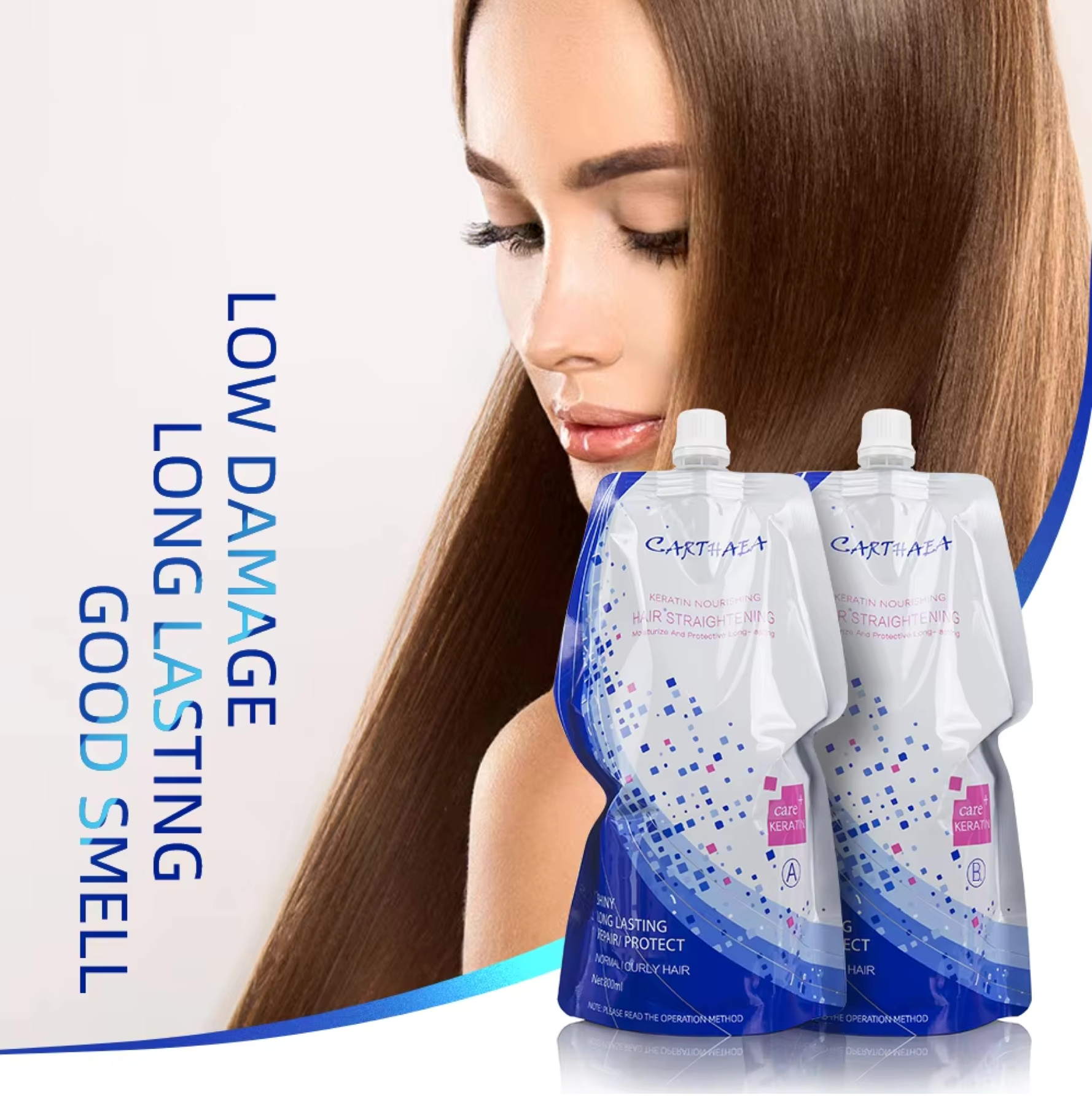 Carthaea Keratin Nourishing Hair Straightening Cream 800ml Duo
