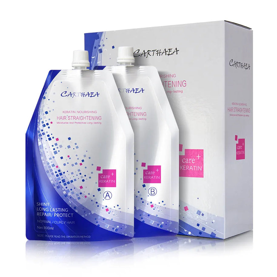 Carthaea Keratin Nourishing Hair Straightening Cream 800ml Duo