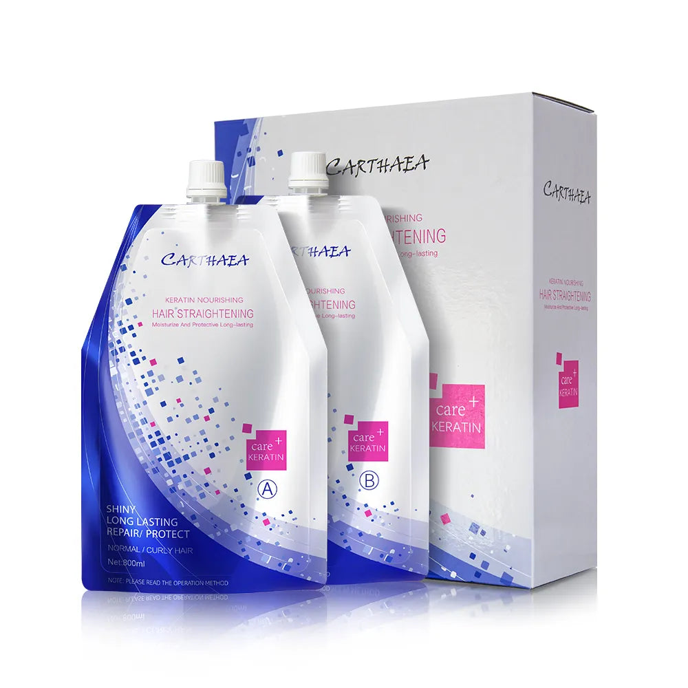 Carthaea Keratin Nourishing Hair Straightening Cream 800ml Duo