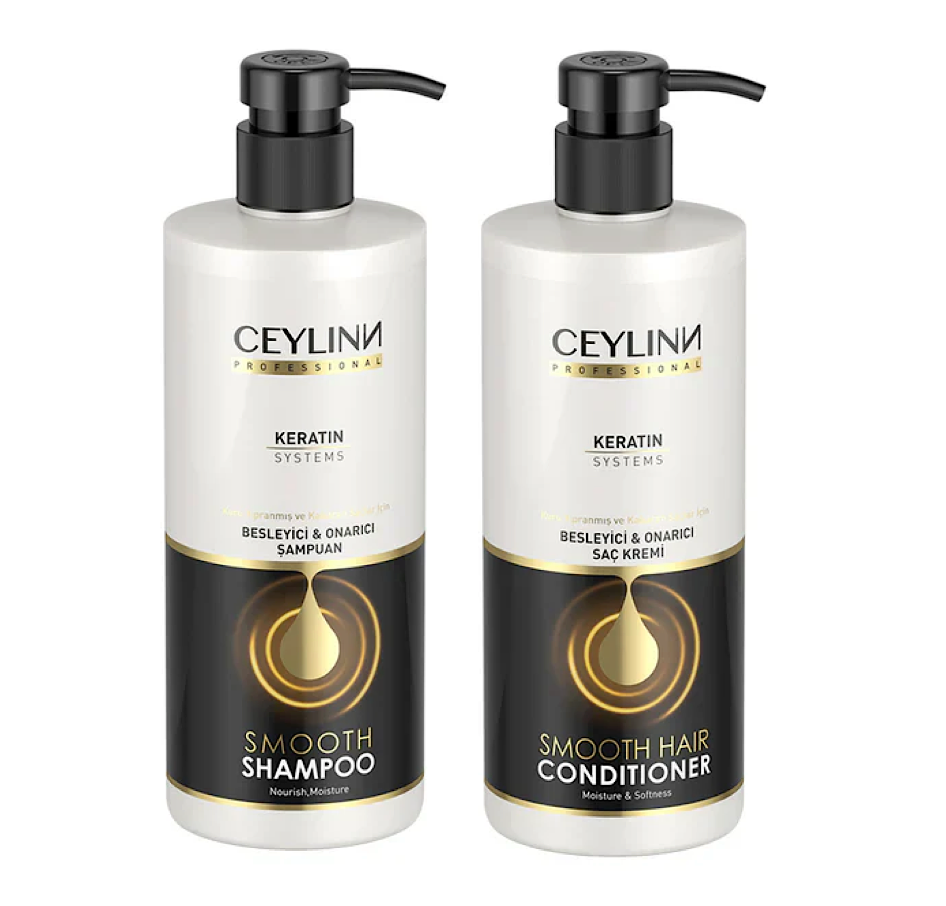 Ceylinn Smooth Hair Keratin Shampoo and Conditioner 500ml