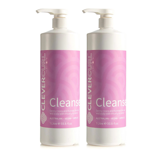 Clever Curl Cleanser Shampoo 1000ml Duo