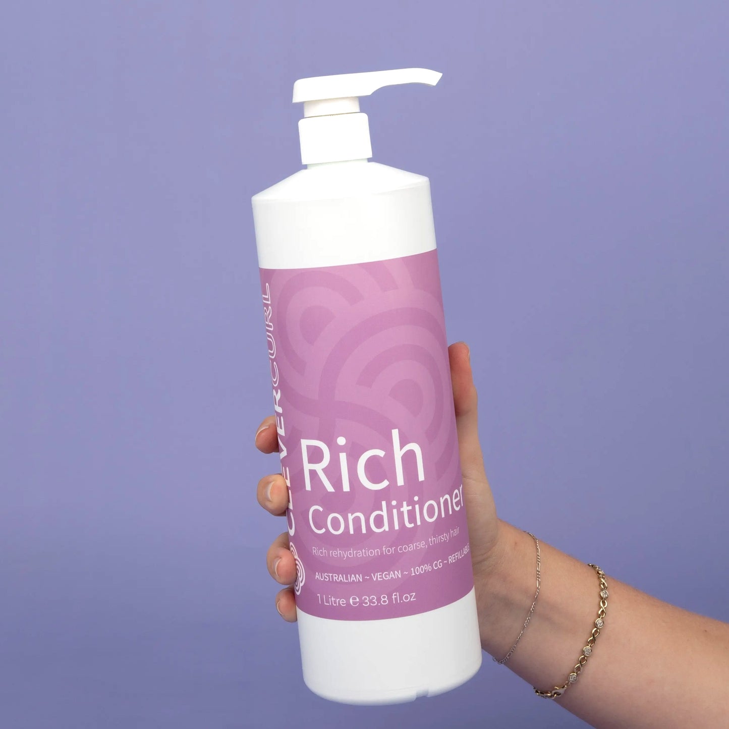 Clever Curl Cleanser Shampoo and Rich Conditioner 1000ml