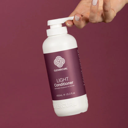 Clever Curl Cleanser and Light Conditioner 450ml + Curl Cream (3pc)