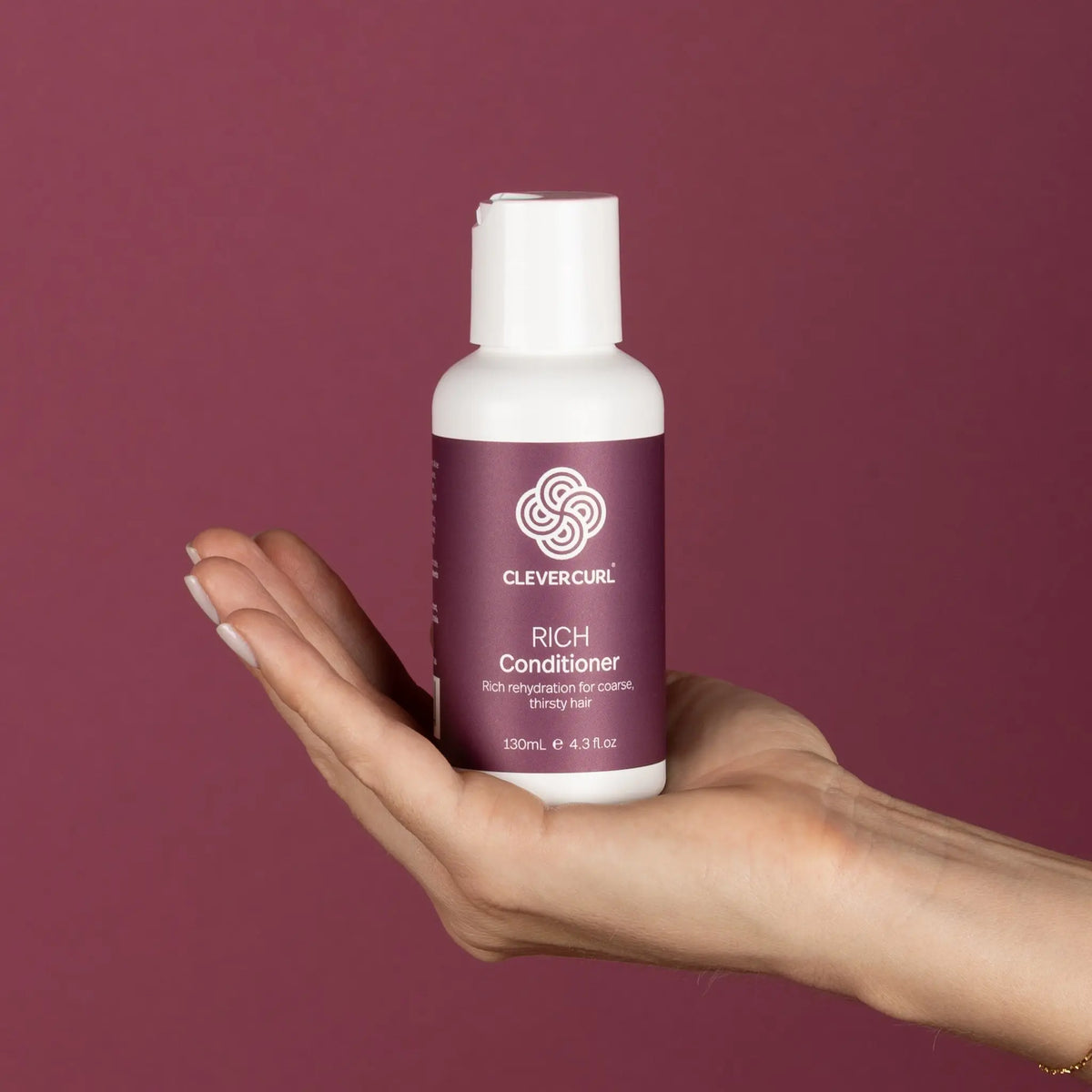 Clever Curl Cleanser and Rich Conditioner 130ml + Curl Cream, Dry Curl Gel 130ml Kit (4pc)