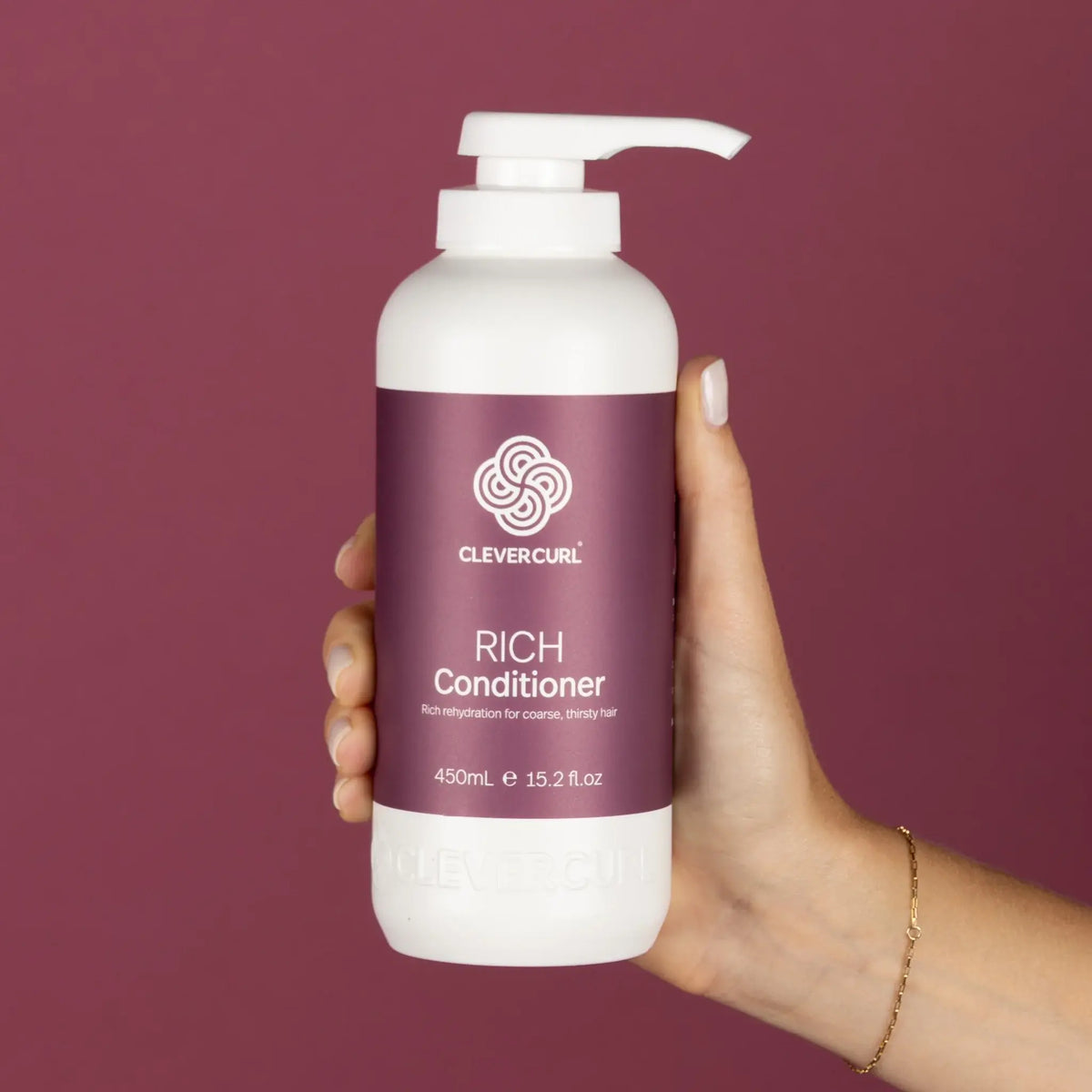 Clever Curl Cleanser and Rich Conditioner 450ml + Curl Cream (3pc)