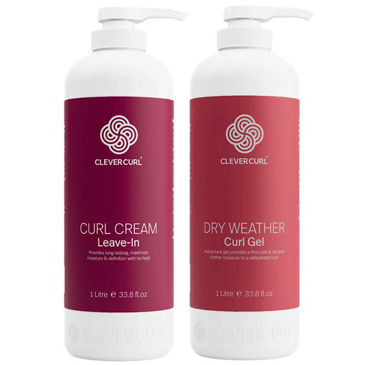 Clever Curl Curl Cream and Dry Weather Curl Gel 1000ml