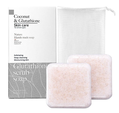 Coconut and Glutathione Hand Made Soap Scrub 70g (2pc)