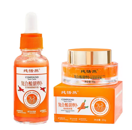 Compound Sour Carrot Light Age Collagen Serum and Cream Duo