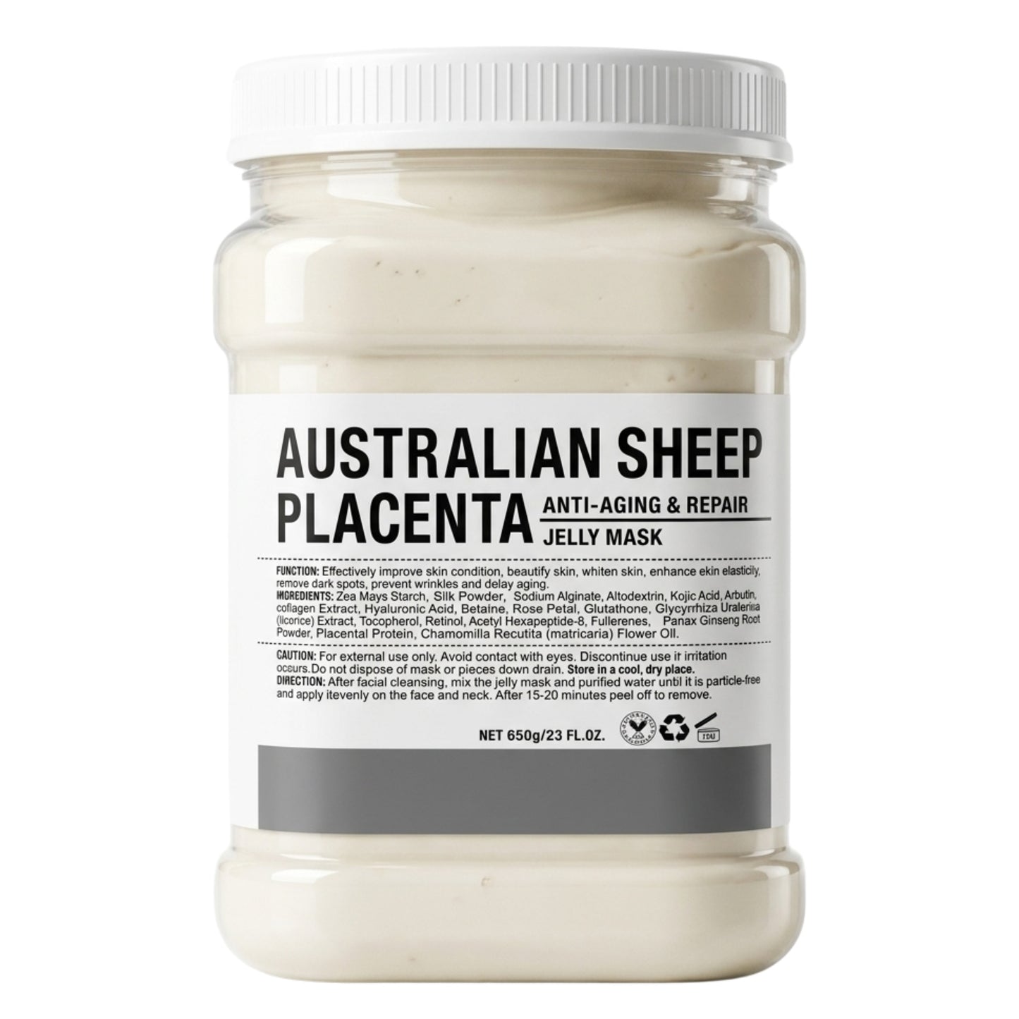 Crystal Hydrojelly Mask Australia Sheep Placenta Peel 650g