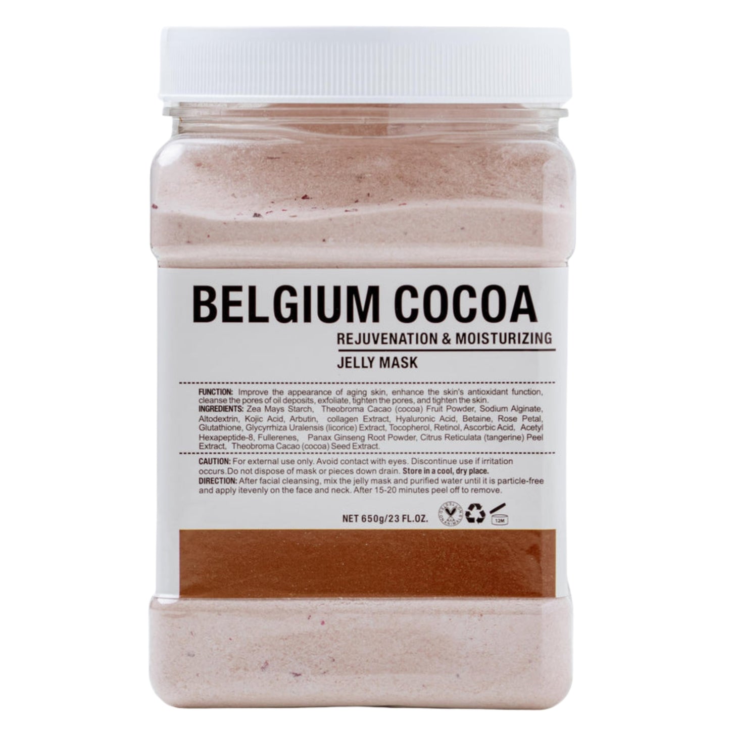 Crystal Hydrojelly Mask Belgium Cocoa Rejuvenation Peel 650g
