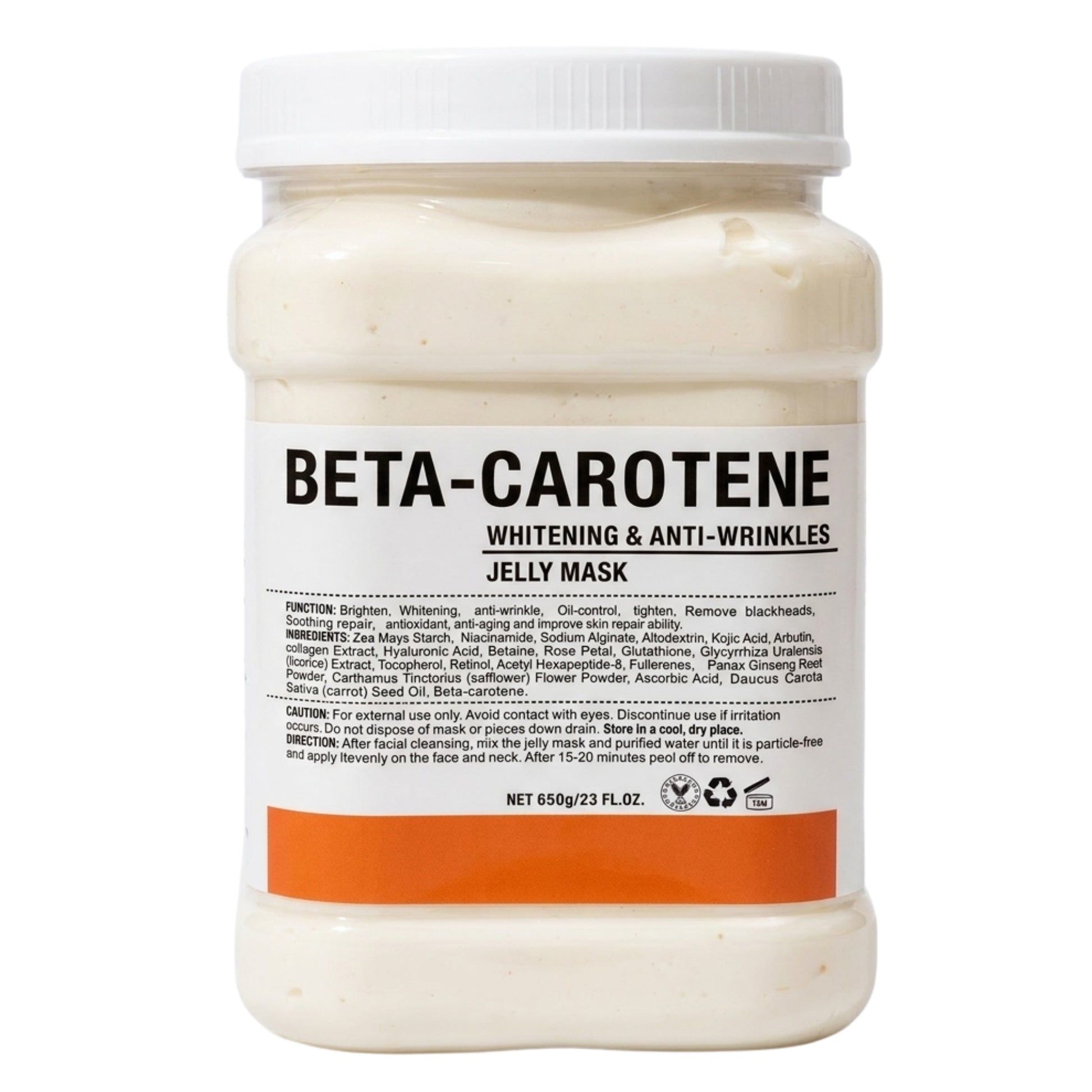 Crystal Hydrojelly Mask Beta Carotene Anti Wrinkle Peel 650g