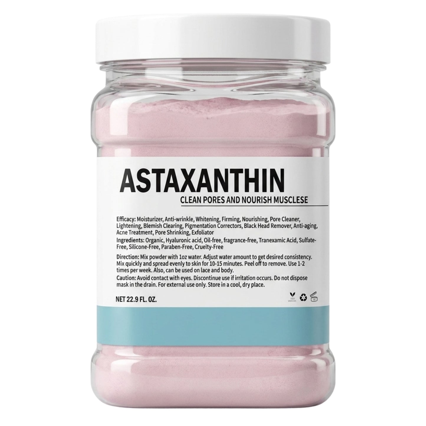 Crystal Hydrojelly Mask Cleans Pores Astaxanthin Peel 650g