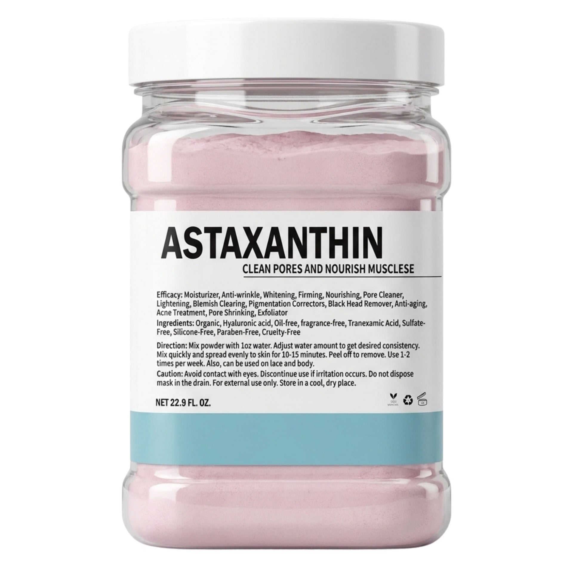 Crystal Hydrojelly Mask Cleans Pores Astaxanthin Peel 650g
