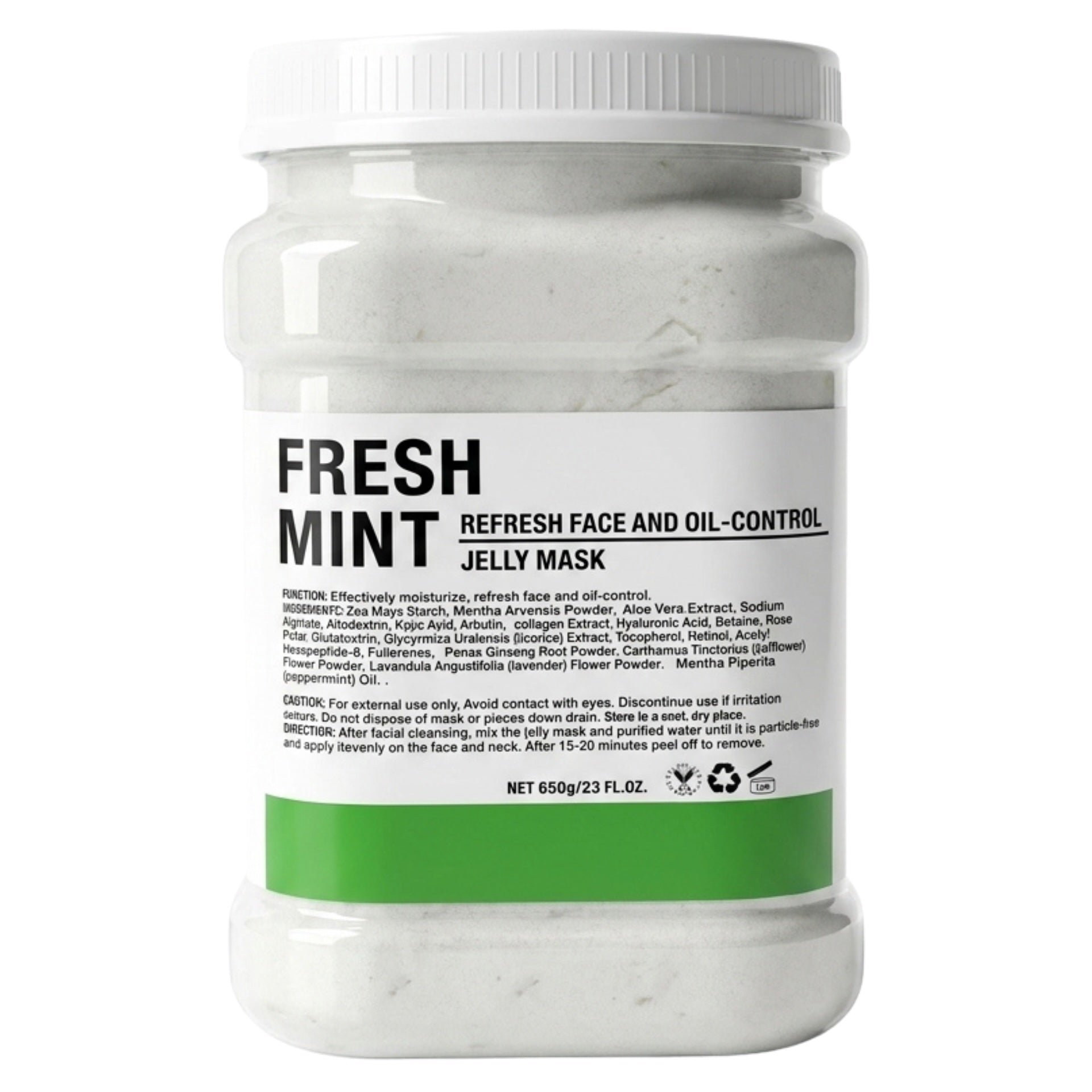 Crystal Hydrojelly Mask Oil Control Fresh Mint Peel 650g