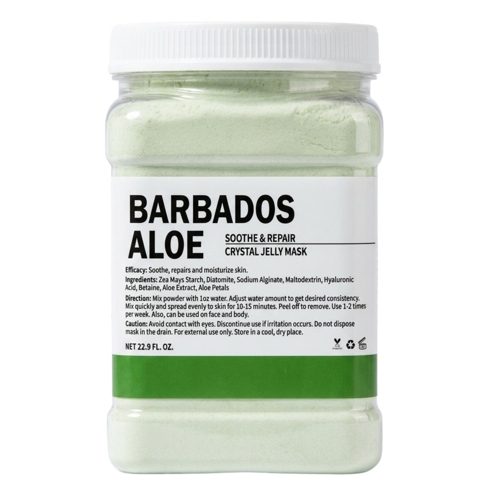 Crystal Hydrojelly Mask Soothe and Repair Barbados Aloe Peel 650g