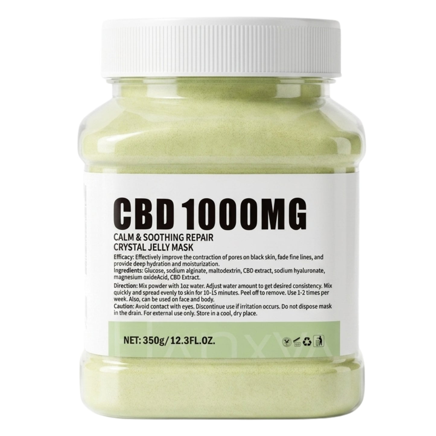 Crystal Hydrojelly Mask Soothing Repair CBD 1000MG Peel 350g