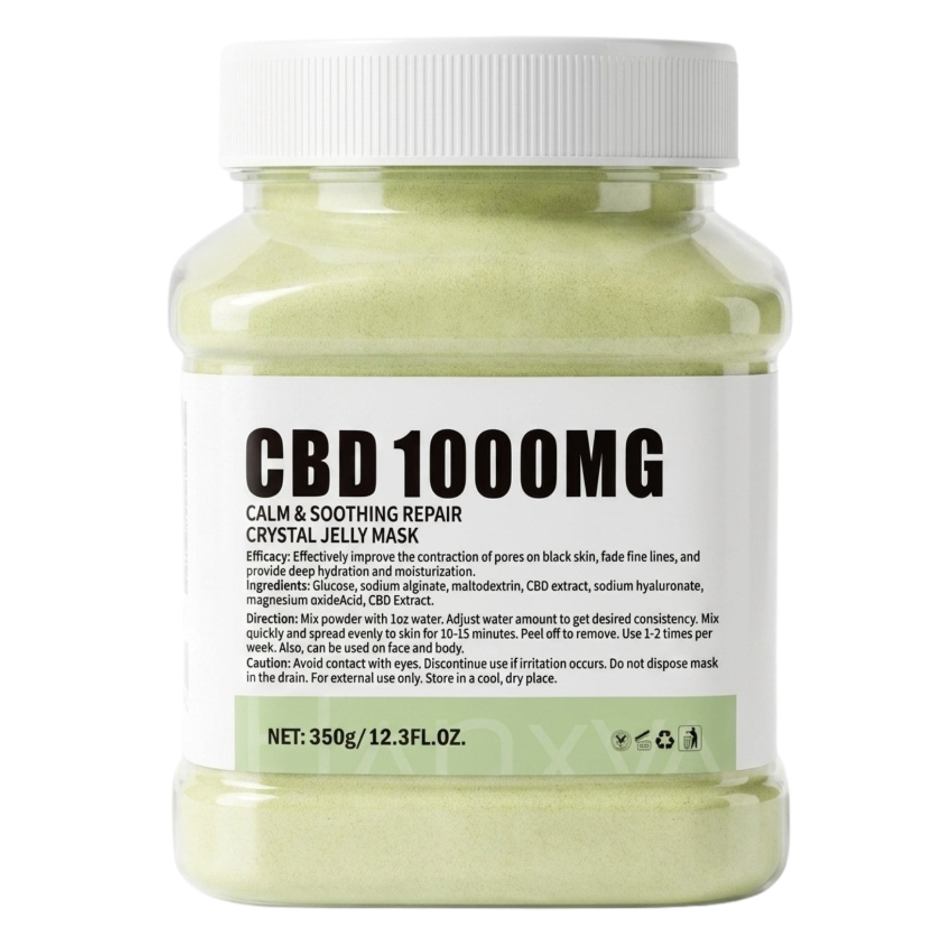 Crystal Hydrojelly Mask Soothing Repair CBD 1000MG Peel 350g
