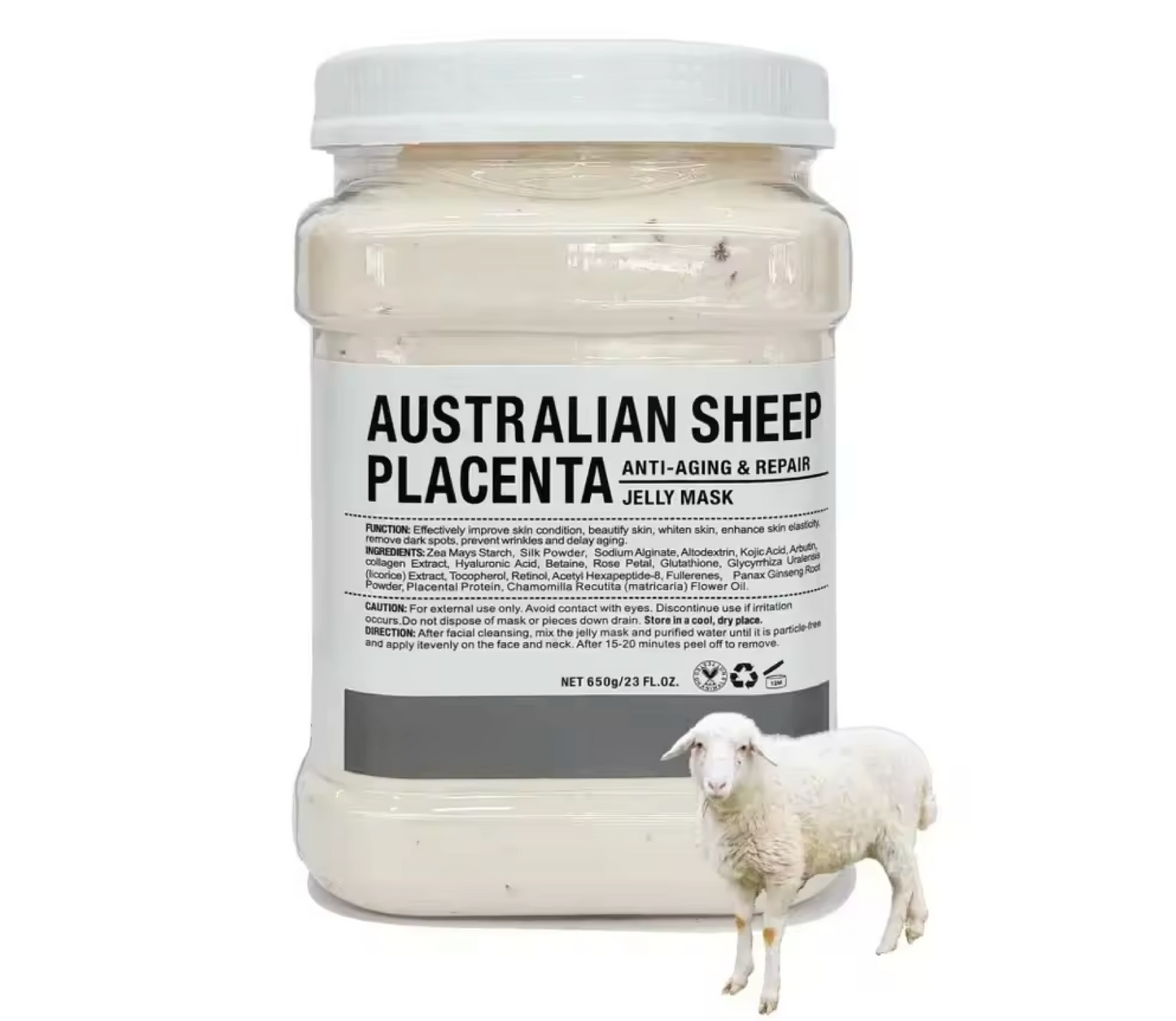 Crystal Jelly Mask Australia Sheep Placenta Peel 650g
