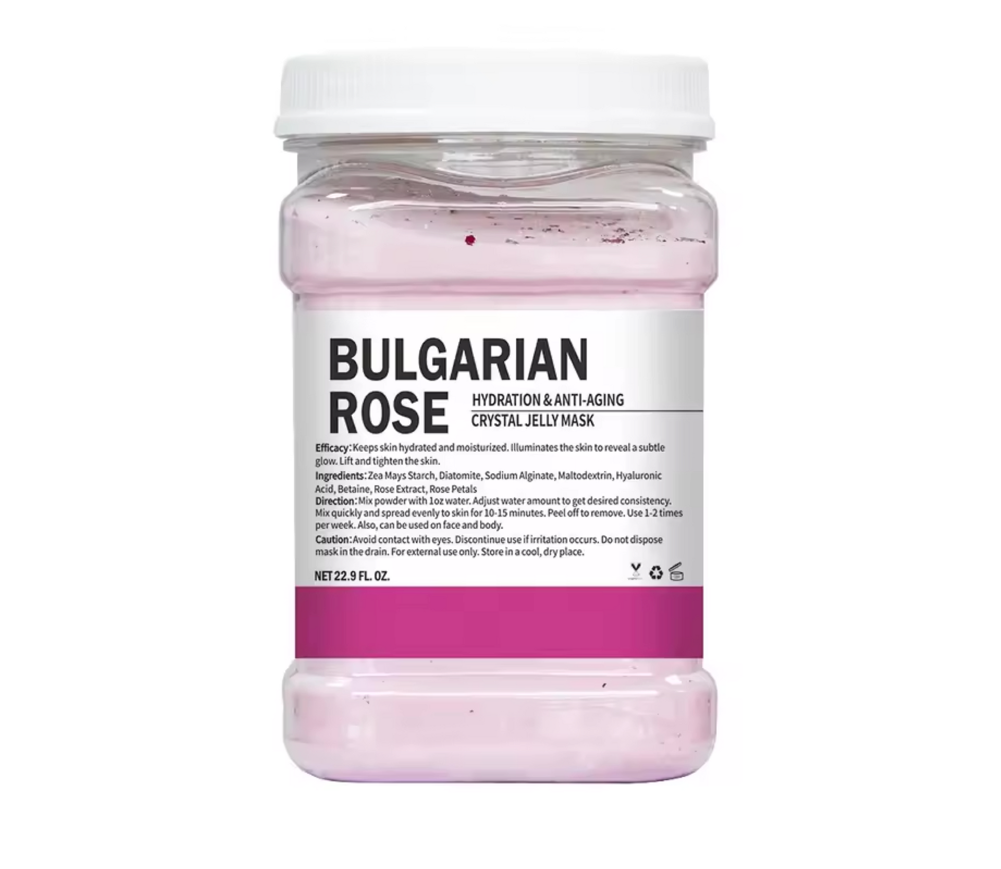 Crystal Jelly Mask Hydration and Anti Aging Bulgarian Rose Peel 650g