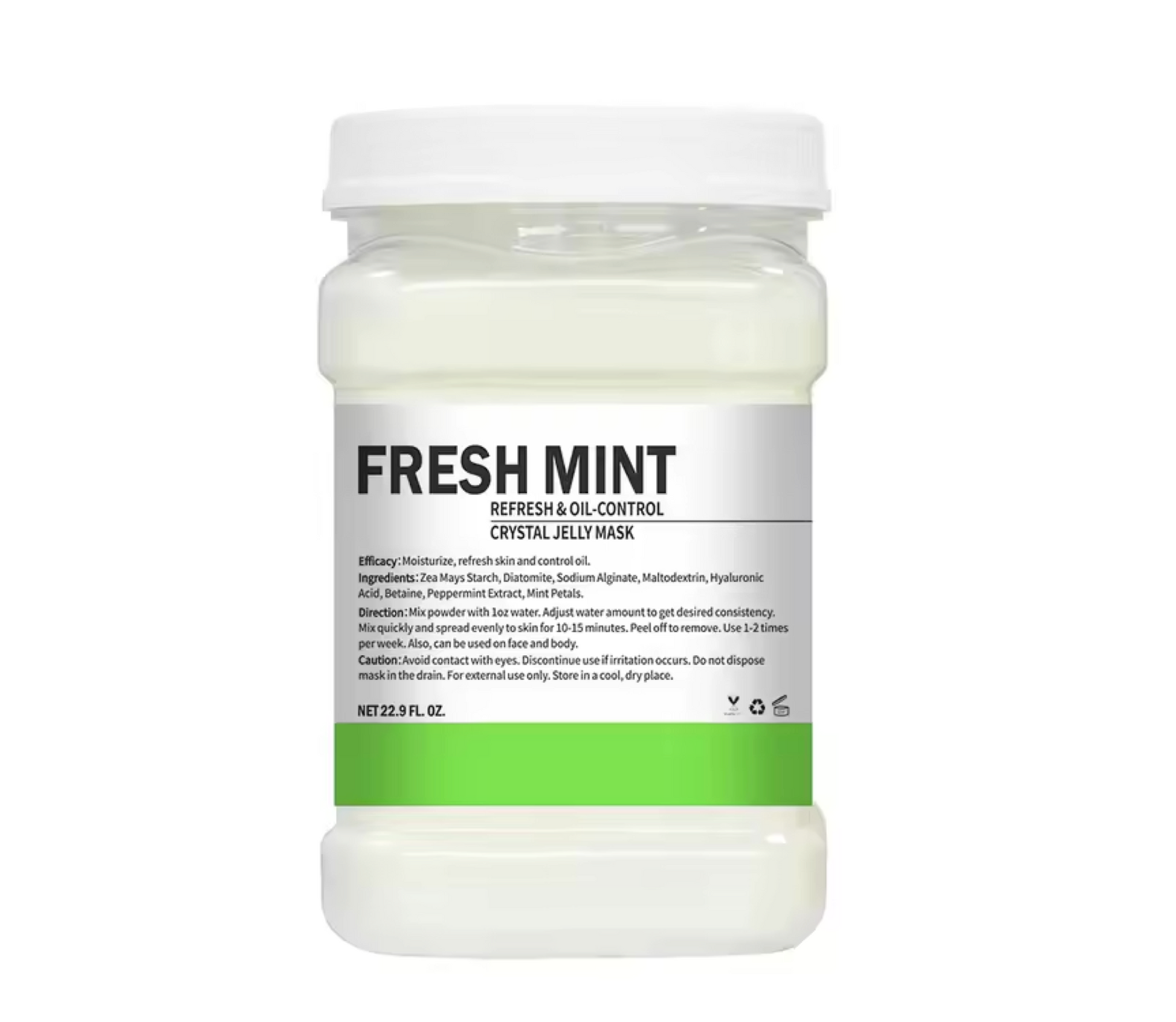 Crystal Jelly Mask Oil Control Fresh Mint Peel 650g
