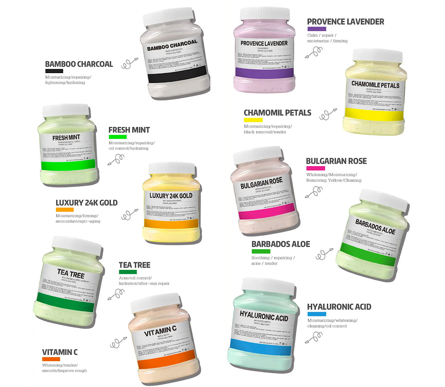 Crystal Hydrojelly Mask Moisture and Repair Chamomile Petals Peel 650g