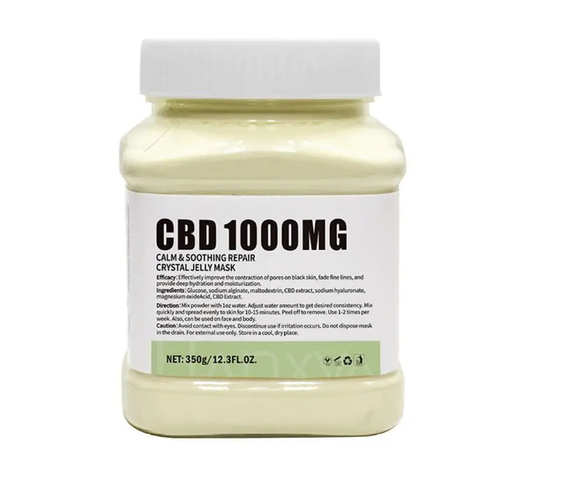 Crystal Jelly Mask Soothing Repair CBD 1000MG Peel 350g